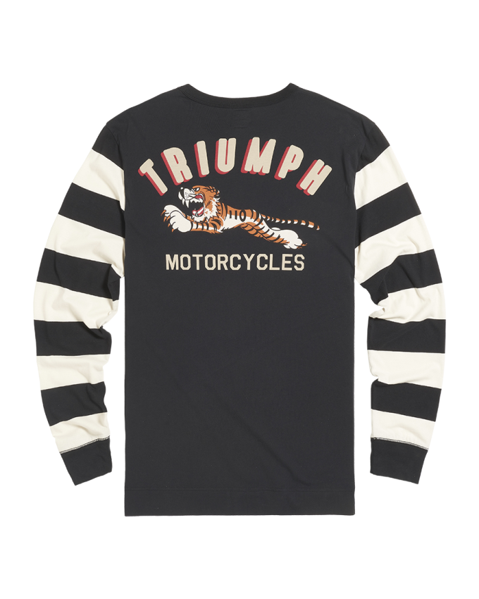 Supertrack Striped Sleeve Tee