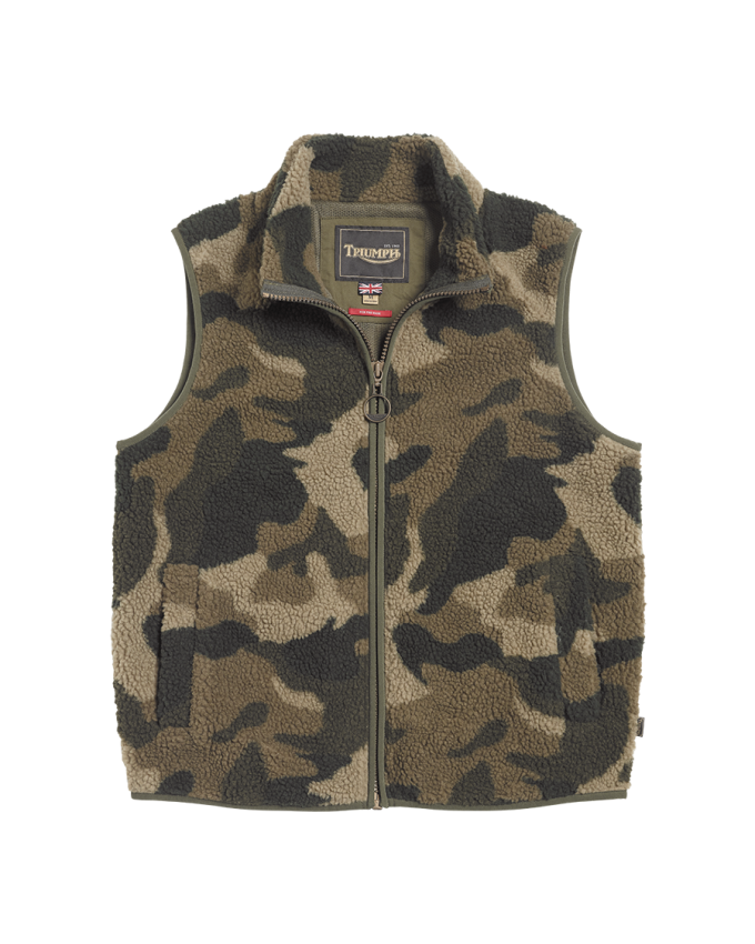 Ridge Camo Fleece Gilet