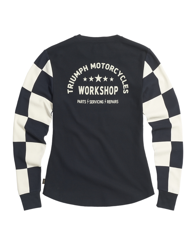 Nikki Long Sleeved Womens Waffle Tee