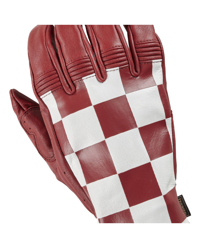 Checkerboard Leather Gloves