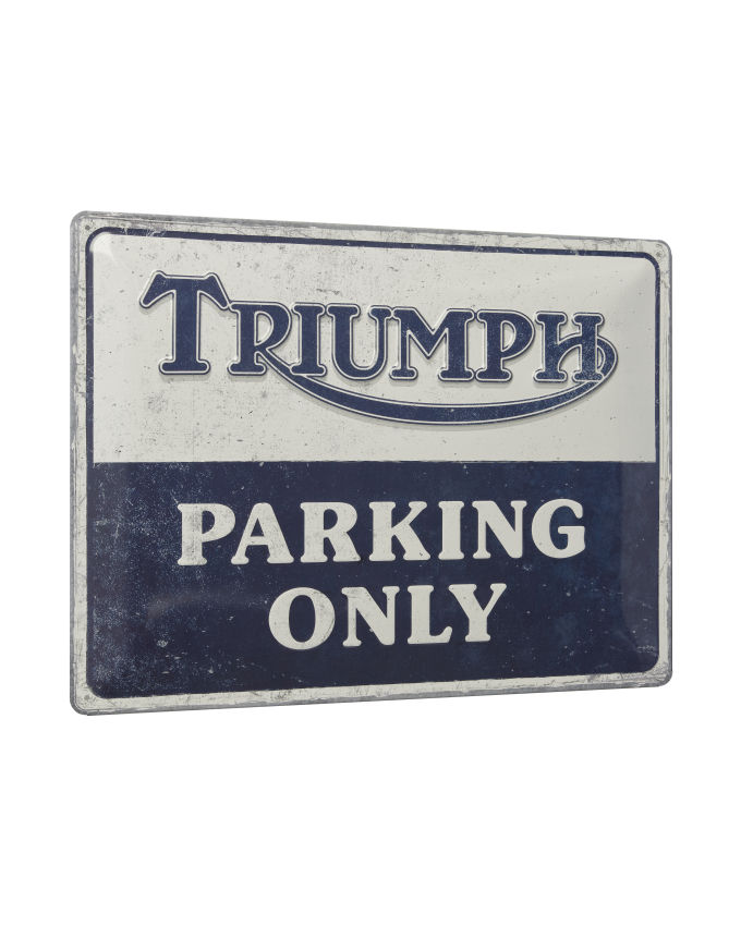 Triumph Parking Tin Sign