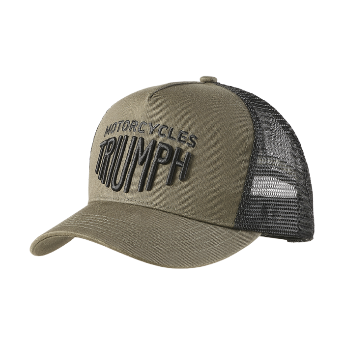 Ellis Trucker Cap in Khaki | Casual Clothing