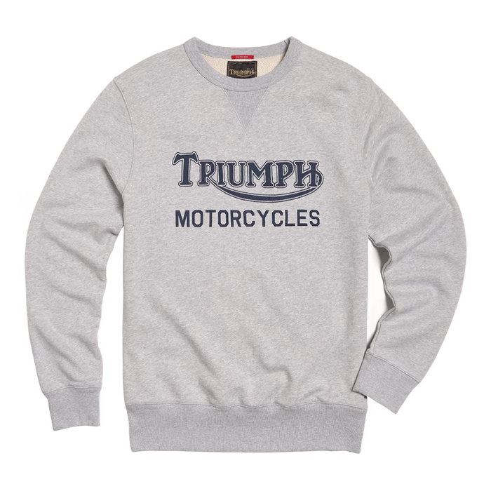 Radial Crew Sweatshirt in Grey Marl | Triumph Heritage