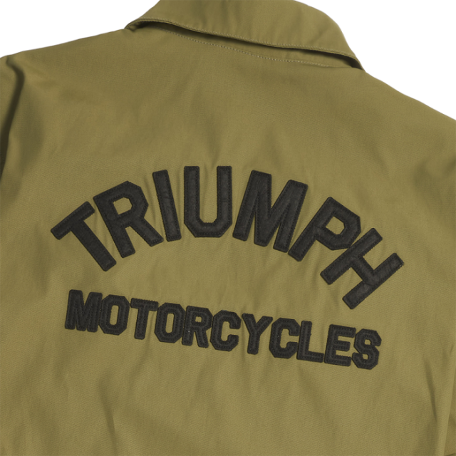 Triumph Motorcycle Carter Coach Jacket Khaki MTES24007 | eBay