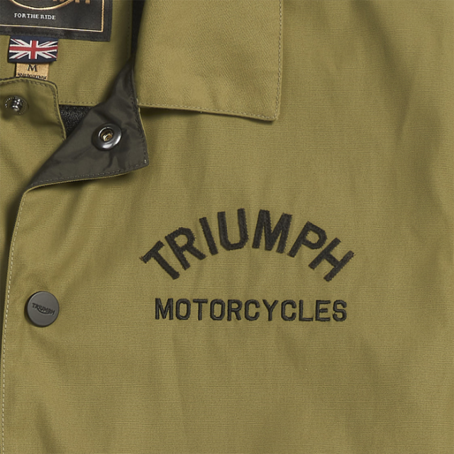 Triumph Motorcycle Carter Coach Jacket Khaki MTES24007 | eBay