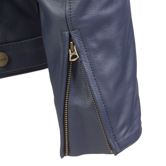 Triumph バイカー用ジャケット ネイビー mles2335_braddan_gallery_ss23_