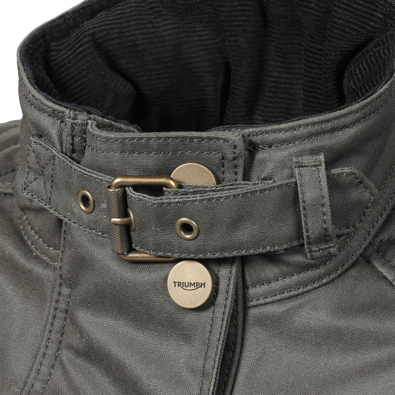 Beck Womens Wax Cotton Khaki Jacket Motorcycle Clothing