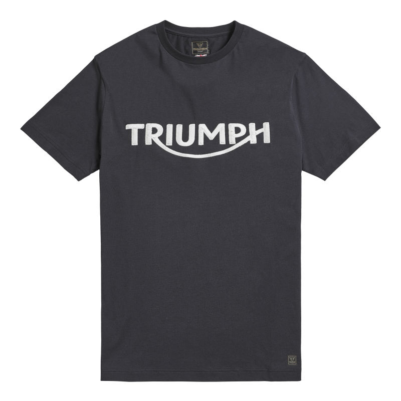 Bamburgh Embroidered Logo Tee Cotton Triumph Motorcycles Clothing