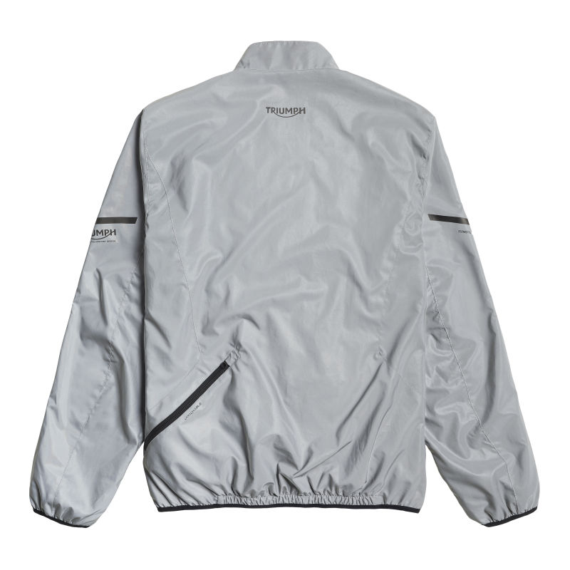 Reflective leather jacket on sale