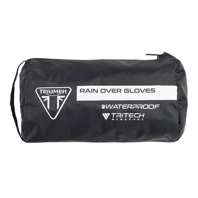 Packable Waterproof Rain Over Gloves in Black Motorcycle Clothing