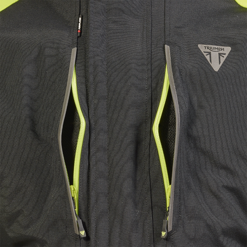 Tourer Bright Black & Fluoro Jacket | Motorcycle Clothing