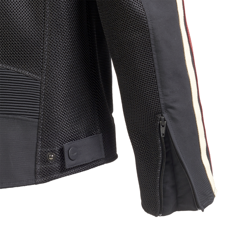 Braddan Retro Mesh Black Jacket | Motorcycle Clothing