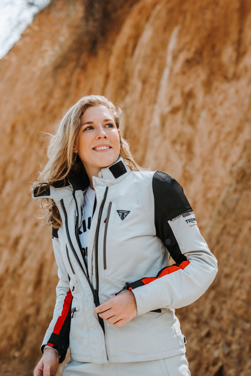 Hythe Womens Grey Jacket | Motorcycle Clothing