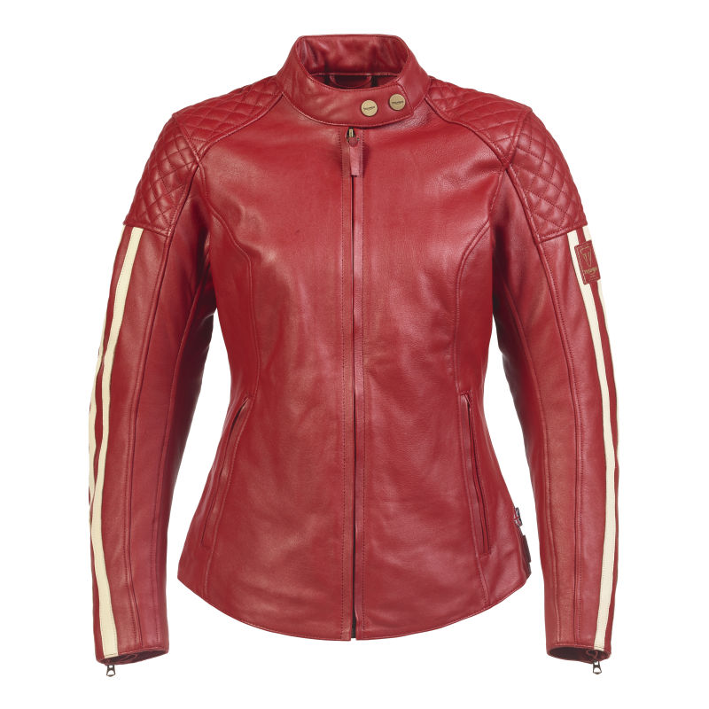 Red leather jacket womens uk clearance