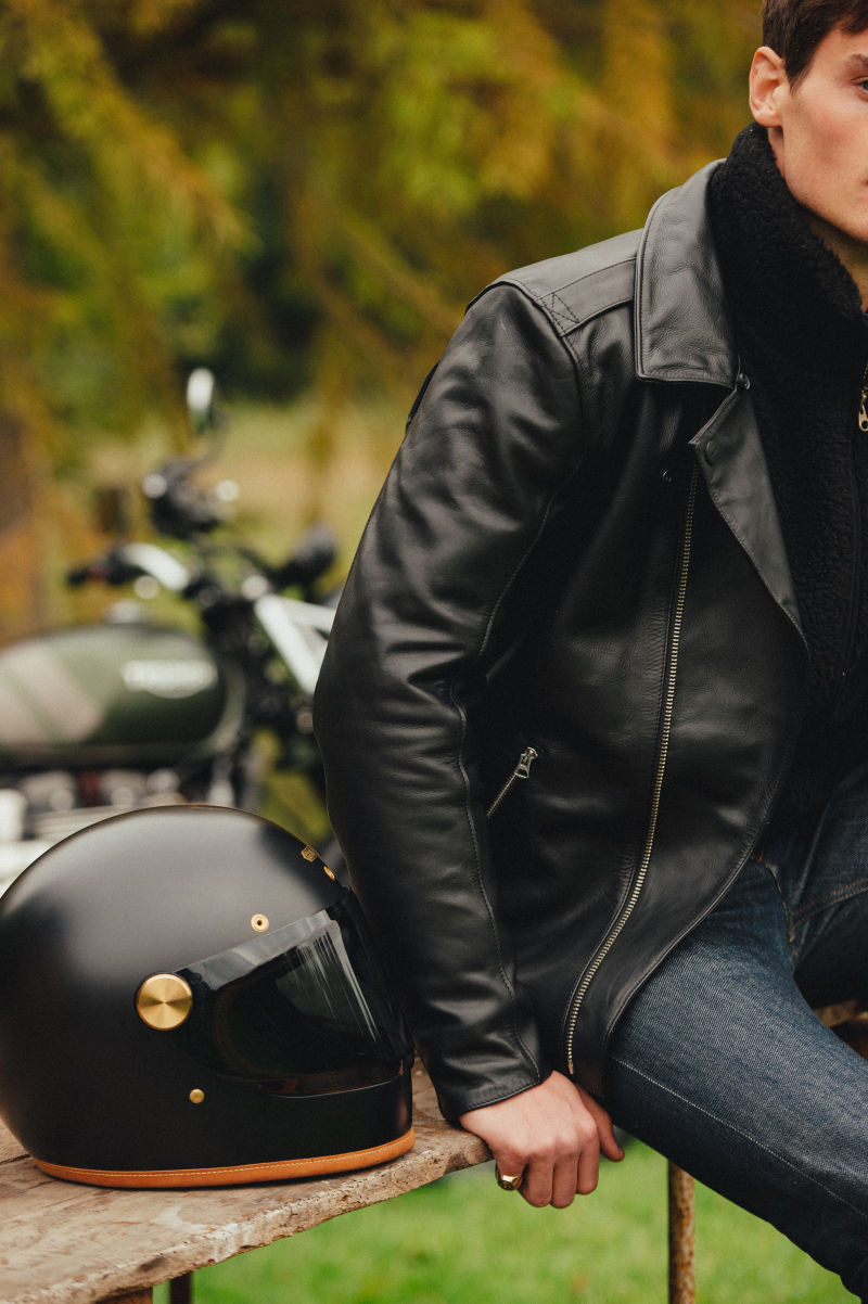 Vintage triumph leather jacket cheap