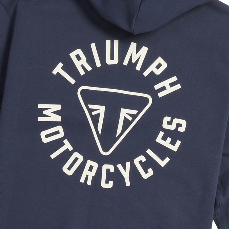 Digby Full Zip Hoodie Cotton Triumph Motorcycles Clothing