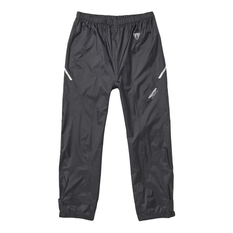 Packable Waterproof Rain Suit in Black Motorcycle Clothing