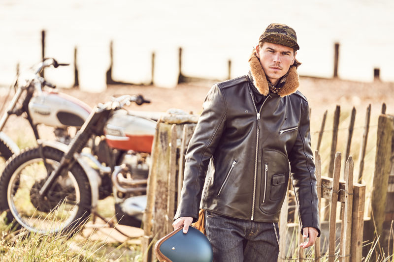Rexford Black Leather Jacket Leather Triumph Motorcycles Clothing