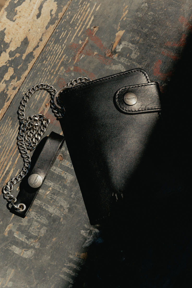 Mens biker wallet with chain 2025
