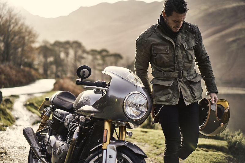 Triumph mcqueen waxed camo jacket new arrivals