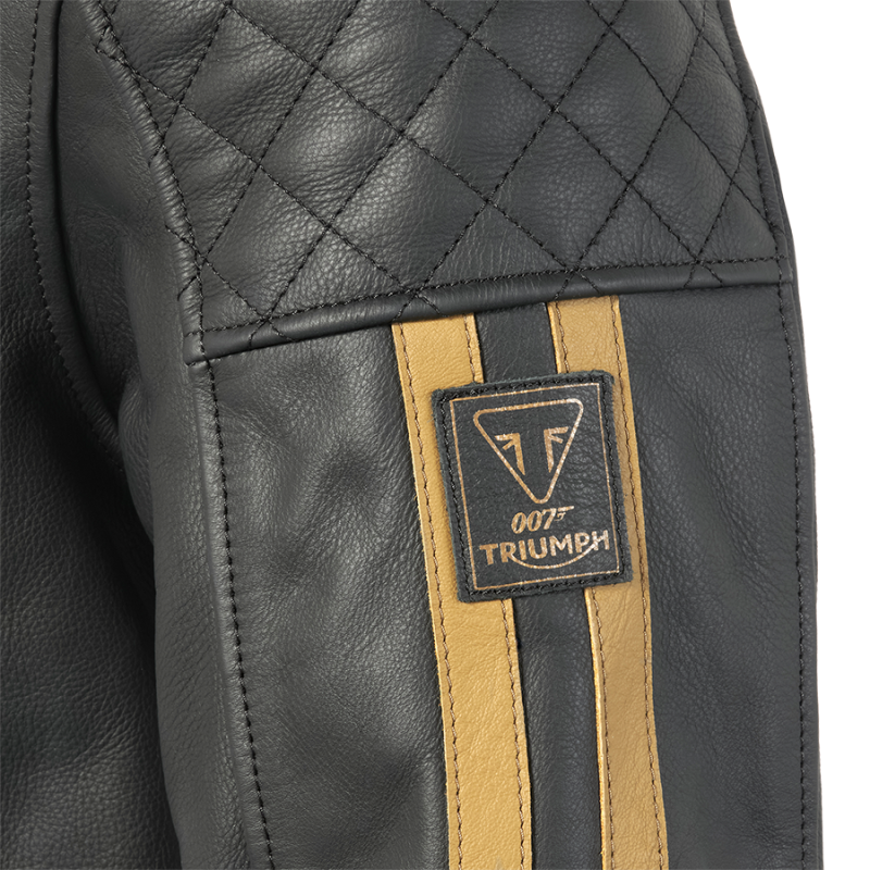 Triumph Motorcycles x 007 Bond Edition Leather Jacket in Black Casual Clothing