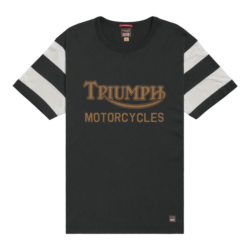 Breaker Heritage Logo Tee in Black Bone Triumph Heritage
