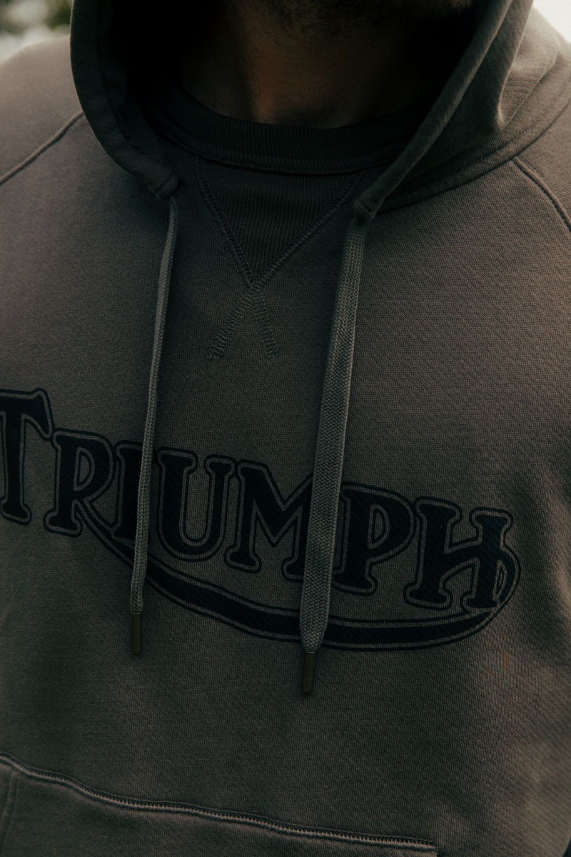 Triumph Motorcycles Heritage Parka Overhead Hoodie Cotton Triumph Motorcycles Clothing
