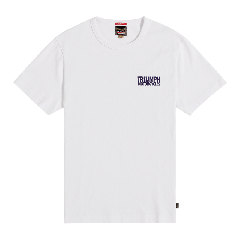 White triumph t shirt top