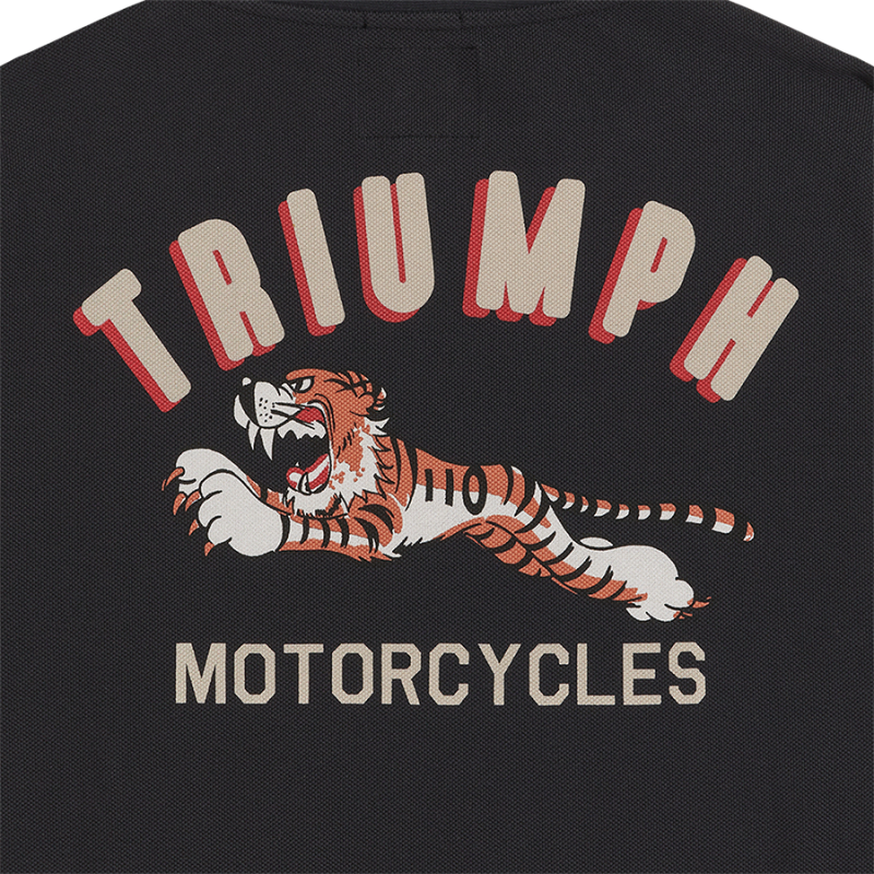 Trophy Quarter Zip Sweatshirt in Schwarz und Elfenbeinfarben | Triumph  Heritage