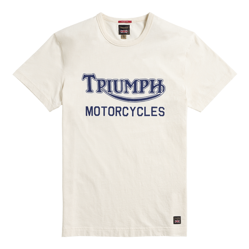 Barwell Logo T-shirt in Bone | Triumph Heritage