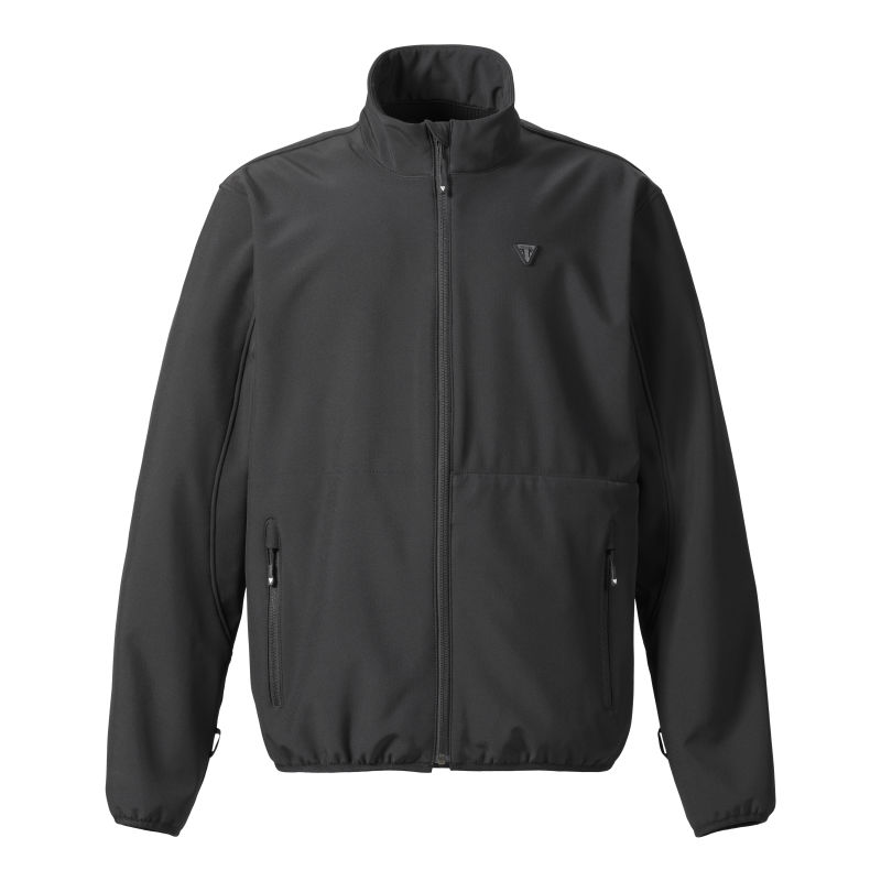 Men's Soft Shell Black Jacket | Motorcycle Clothing