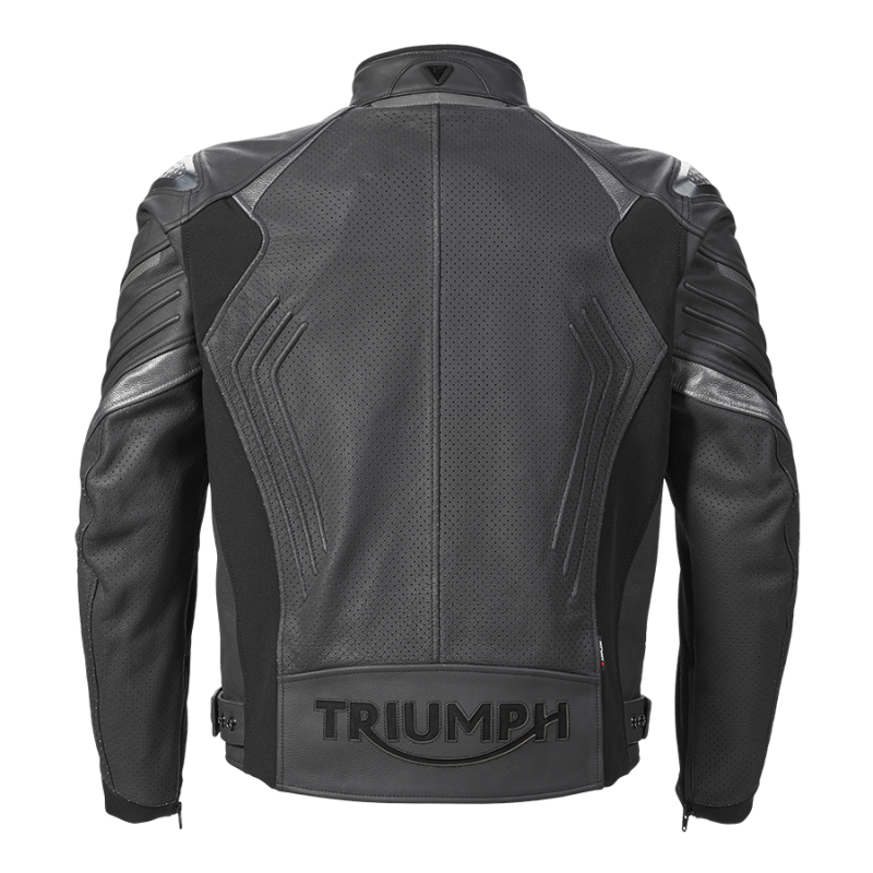 Triple Perforated Leather Jacket