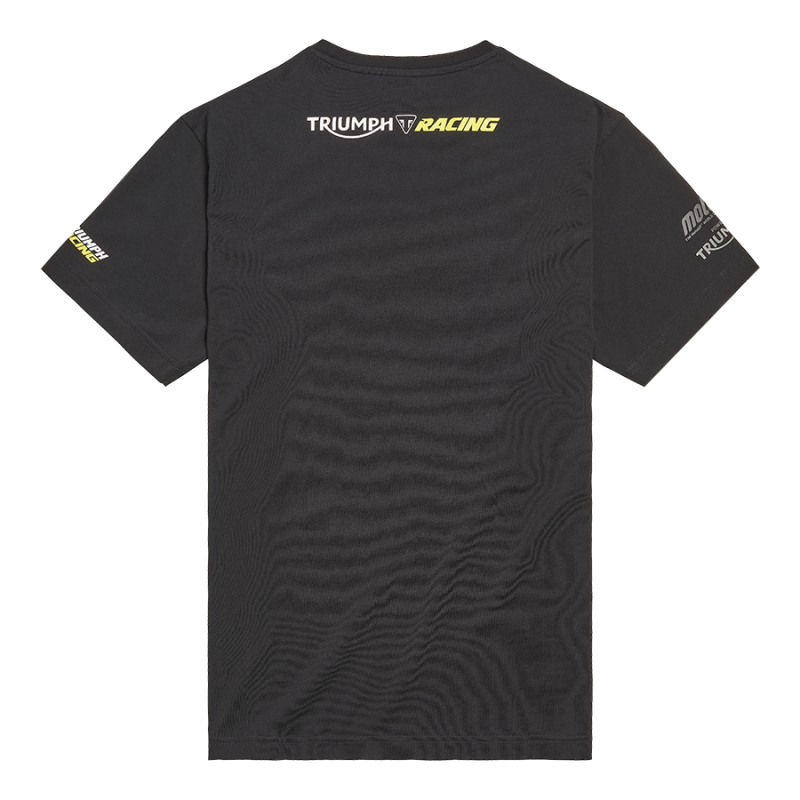Moto2 GP Triumph Racing Back Print T shirt in Black Casual Clothing