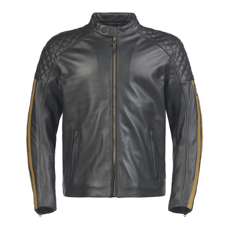 Men s Braddan Sport Black Gold Jacket Motorcycle Clothing