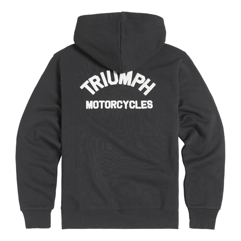 Dolan Left Chest Logo Full Zip Hoodie in Black Casual Clothing