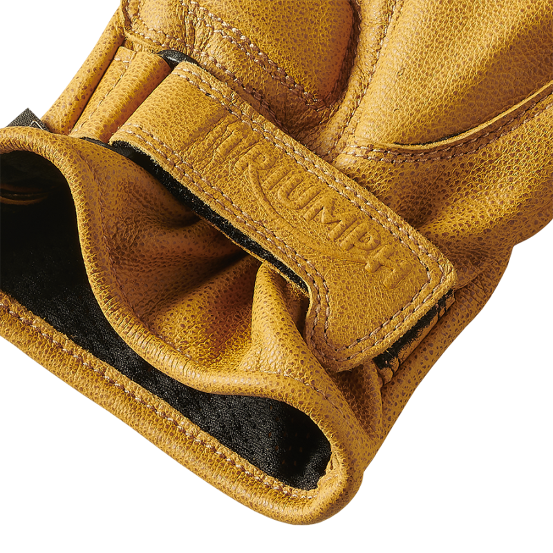 Spark Snake Graphic Leather Yellow Riding Gloves | Motorcycle Clothing