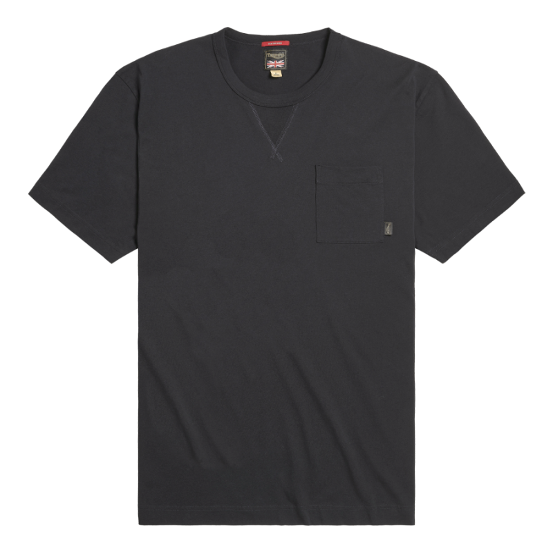 Triumph V-Neck T-Shirt - One Word Slogan T-Shirt - Trendy V-Neck Tee -  Black, S at  Men's Clothing store