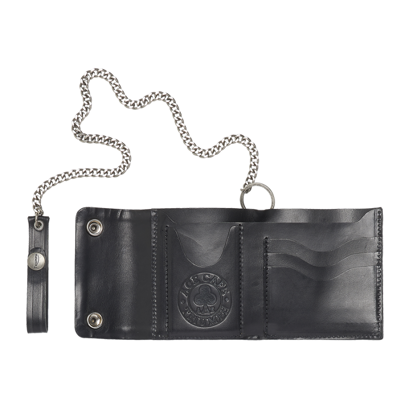 Ace Cafe Leather Wallet with Chain