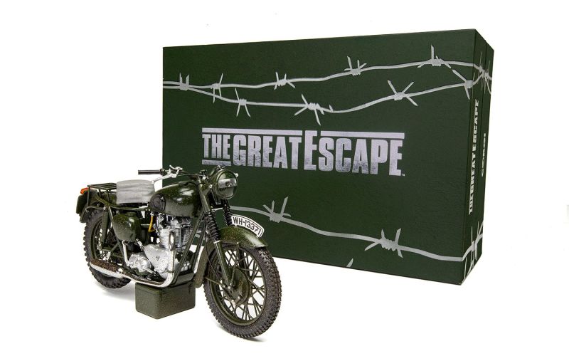 CORGI®  TR6 Trophy 'The Great Escape' Model  (Weathered) 1:12 Scale Model