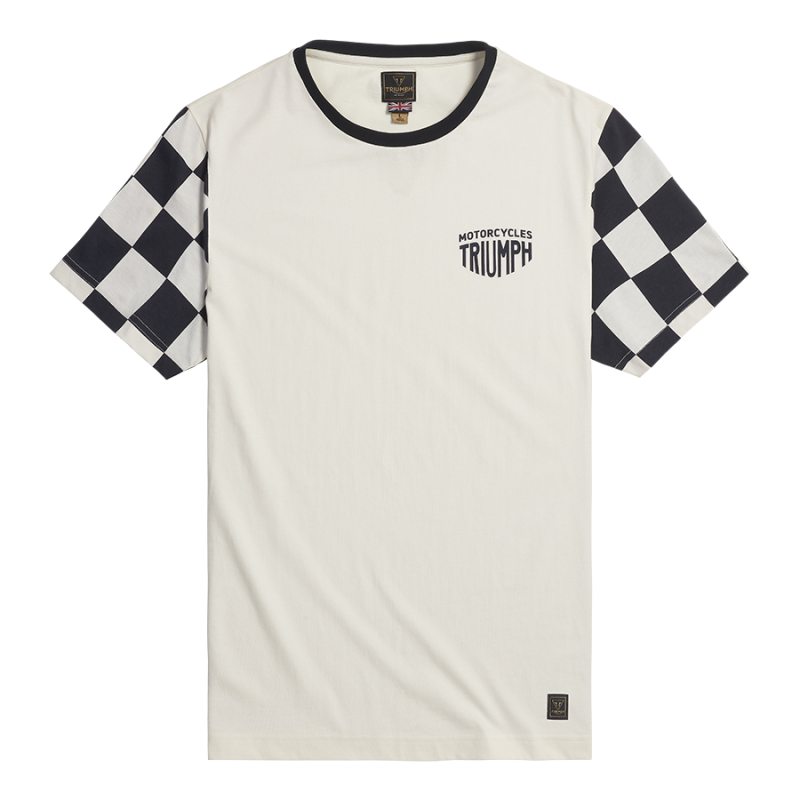 Checkerboard top sleeve shirt