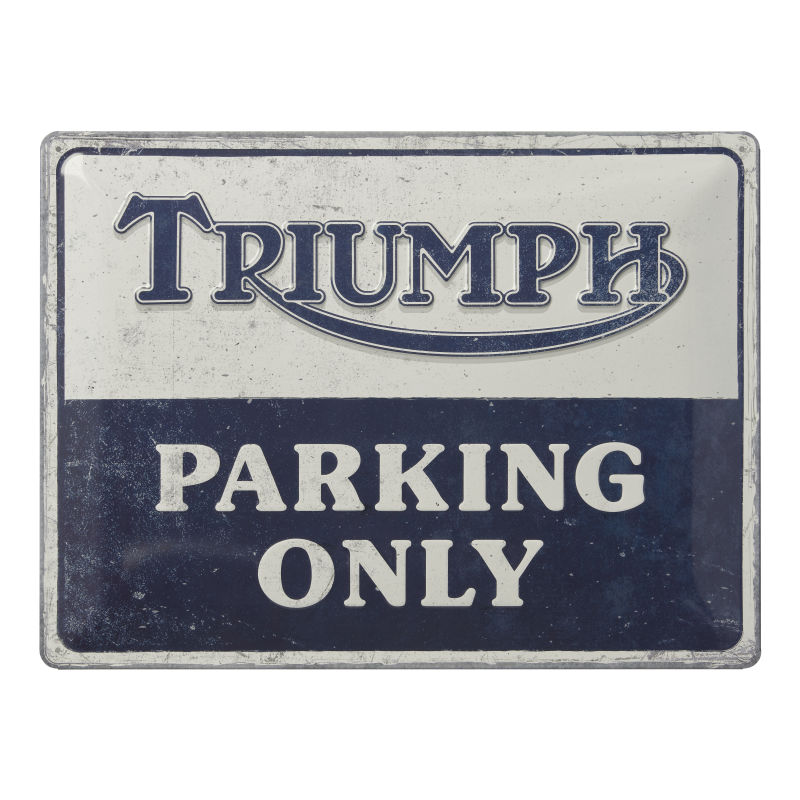 Triumph Parking Tin Sign