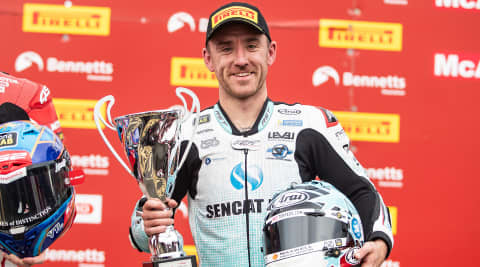 Lee Johnston and the Street Triple Secure Sunday Podium at Oulton Park