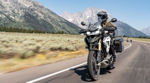 Ricky Carmichael Riding a Triumph Tiger 1200 