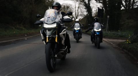A group of Triumph Tiger 1200s