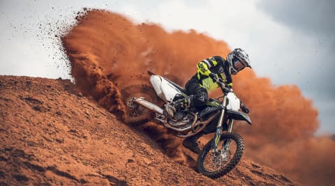MY26 Triumph TF 250-X riding off-road