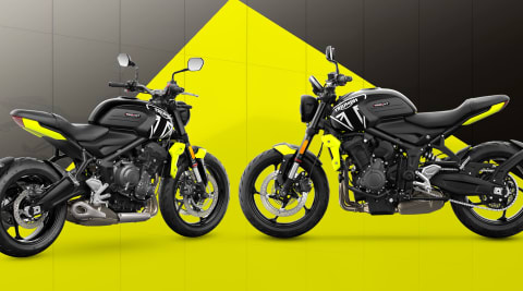 Triumph Trident 660 in Triumph Racing Yellow and Jet Black