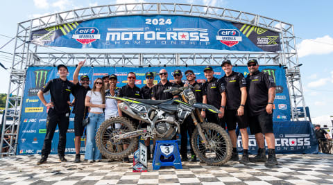 Triumph Racing Pro Motocross Podium