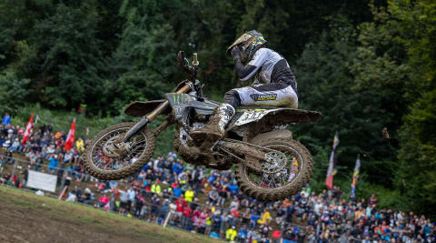 Triumph Monster Energy Mikkel Harrup at Switzerland MXGP