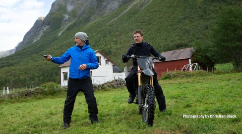 Wade Eastwood with Tom Cruise in the countryside