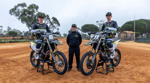 Mikkel Haarup and Camden McLellan excited to lead Triumph into the FIM MX2 Motocross World Championship.